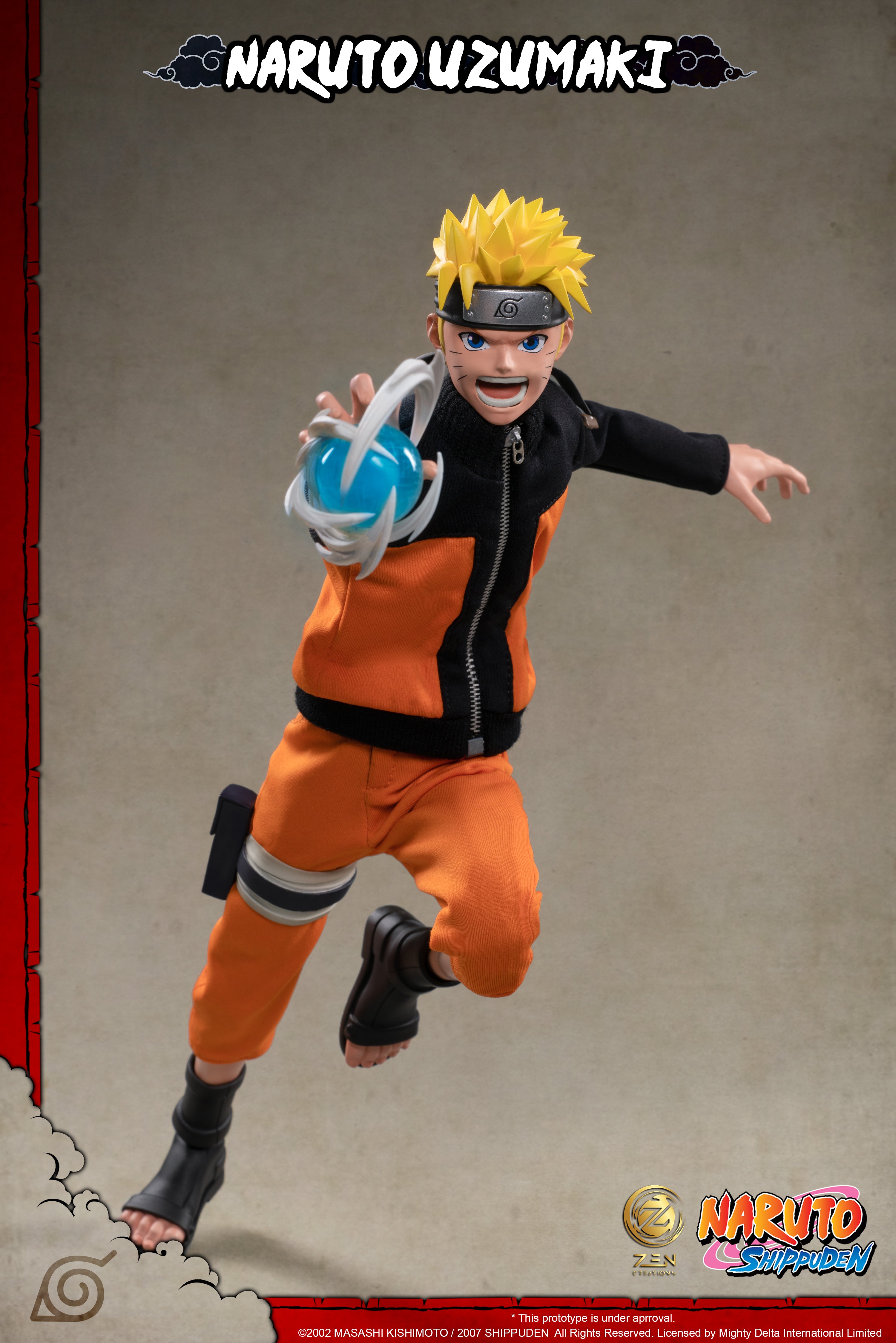 IN-STOCK Zen Creations - Posable Anime Figure 001 - Naruto Shippuden - Naruto Uzumaki: Ultimate Edition 1/6