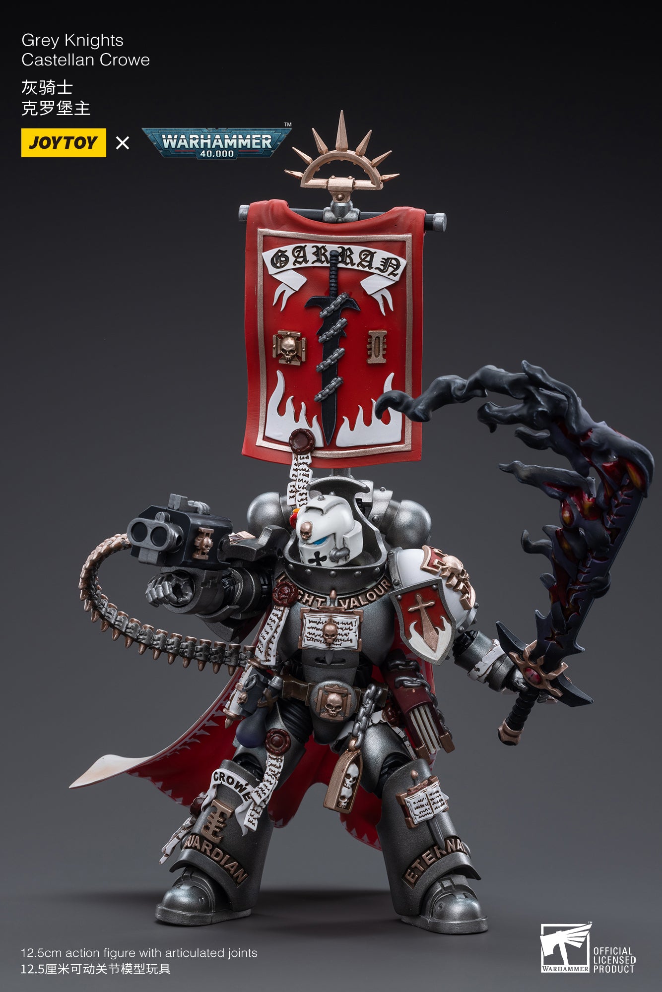 PRE-ORDER Warhammer 40K - Grey Knights - Castellan Crowe 1/18