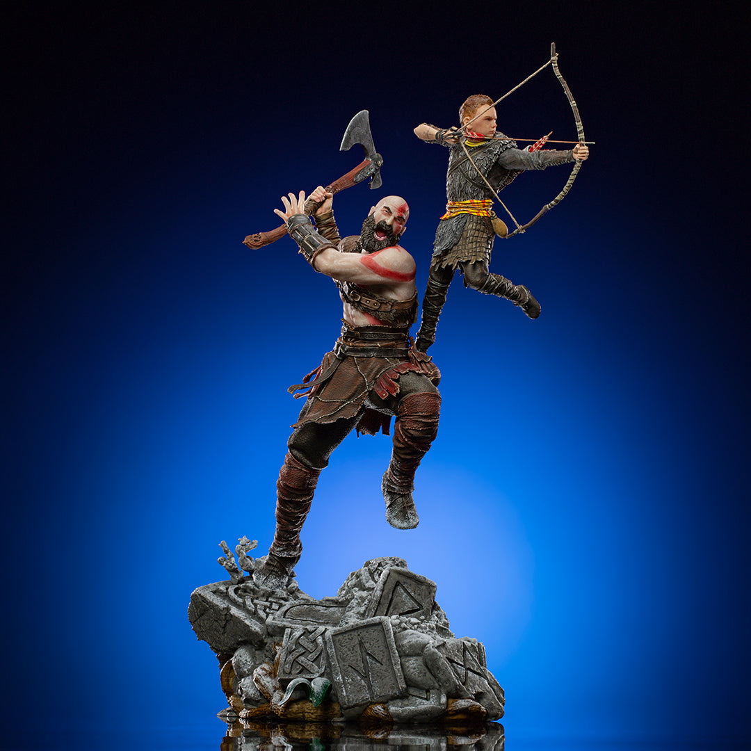 PRE-ORDER God of War - Kratos and Atreus BDS Art Scale 1/10