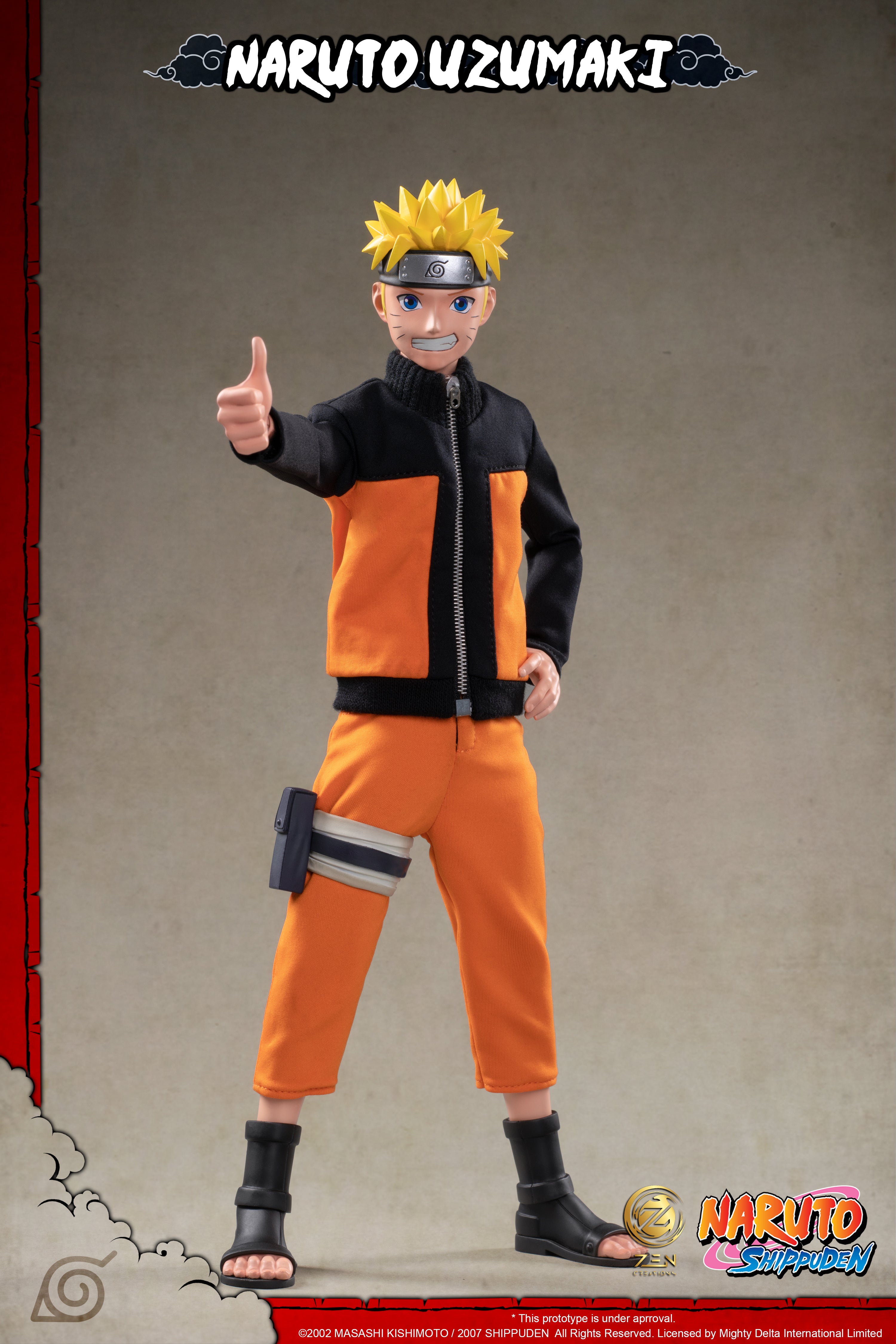 IN-STOCK Zen Creations - Posable Anime Figure 001 - Naruto Shippuden - Naruto Uzumaki: Ultimate Edition 1/6