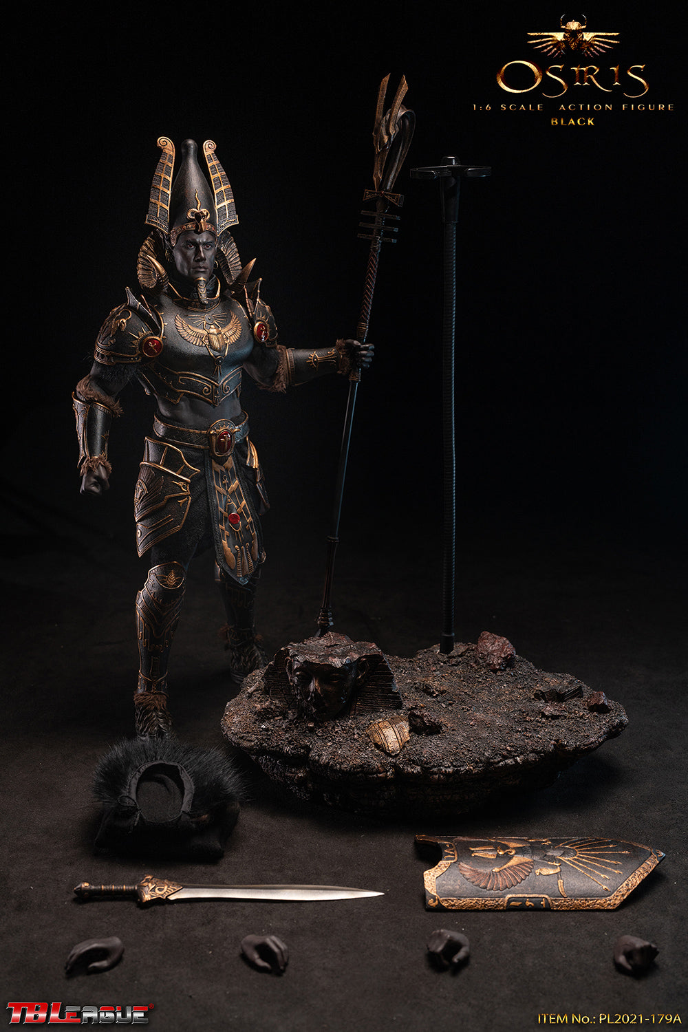 PRE-ORDER Osiris: Black 1/6