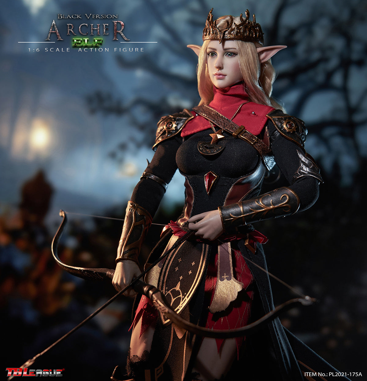 PRE-ORDER Elf Archer: Black 1/6