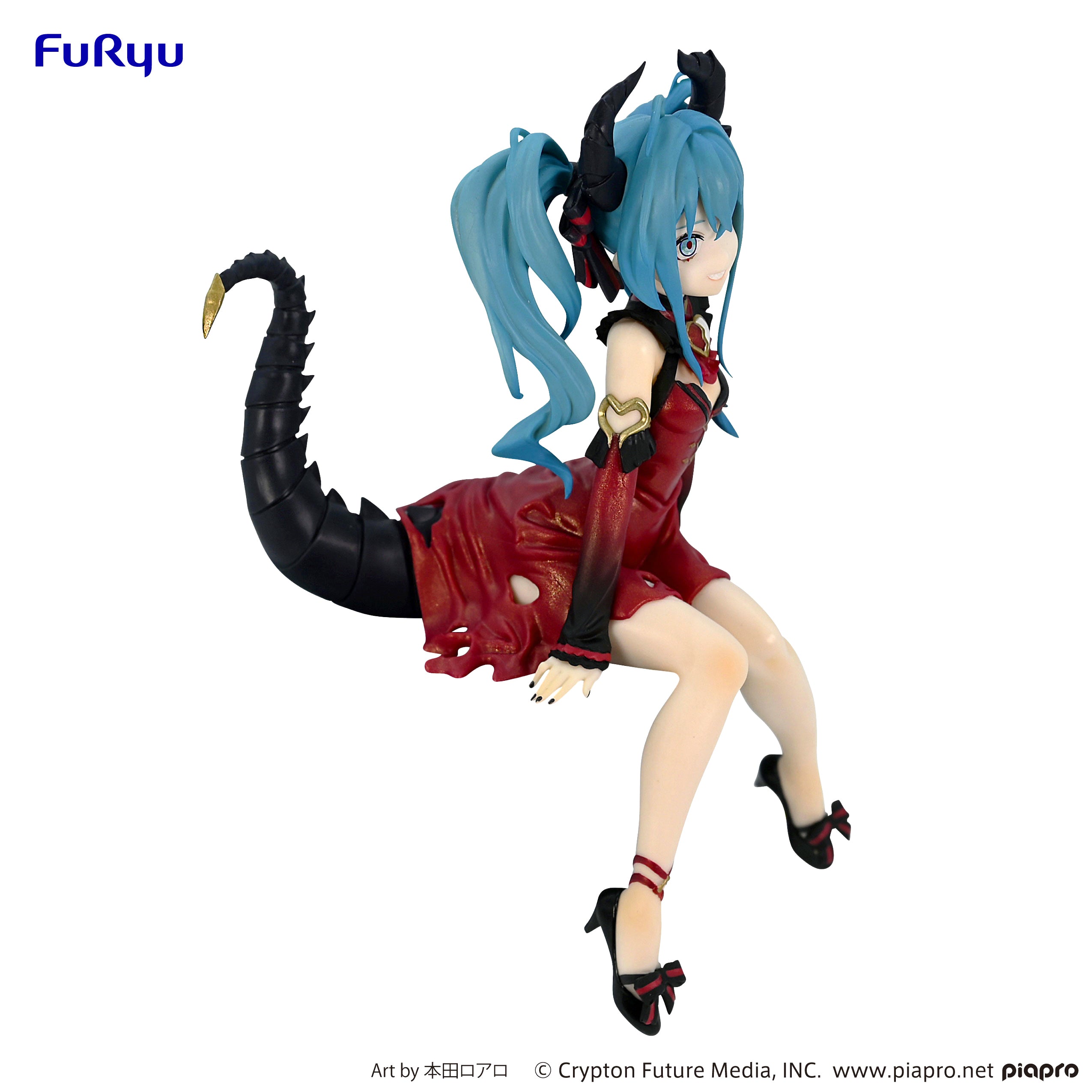 PRE-ORDER Vocaloid Noodle Stopper Figure - Hatsune Miku: Villain Ver.Color Red