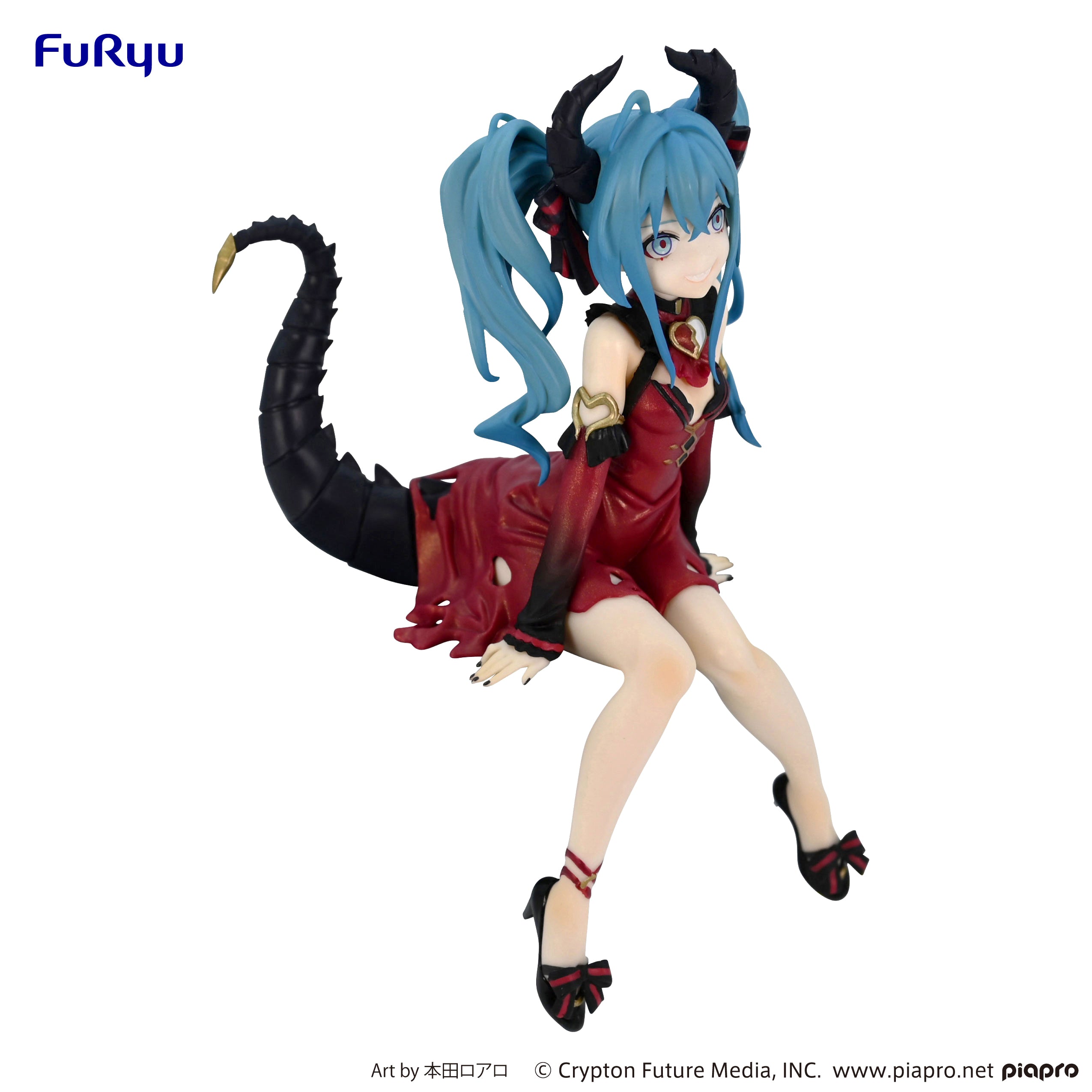 PRE-ORDER Vocaloid Noodle Stopper Figure - Hatsune Miku: Villain Ver.Color Red