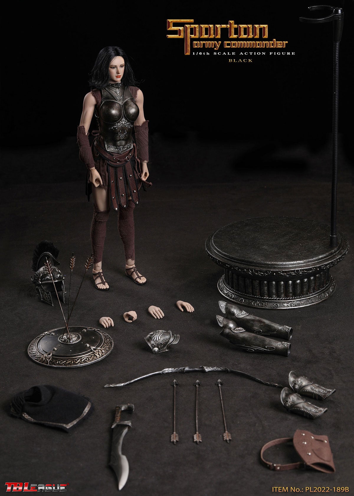PRE-ORDER Spartan Army Commander: Black 1/6