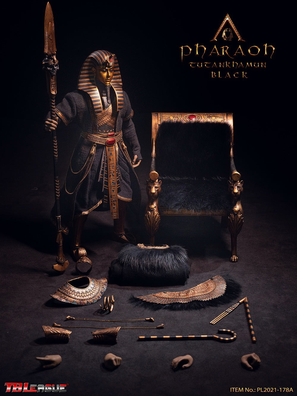 PRE-ORDER Pharaoh Tutankhamun: Black 1/6