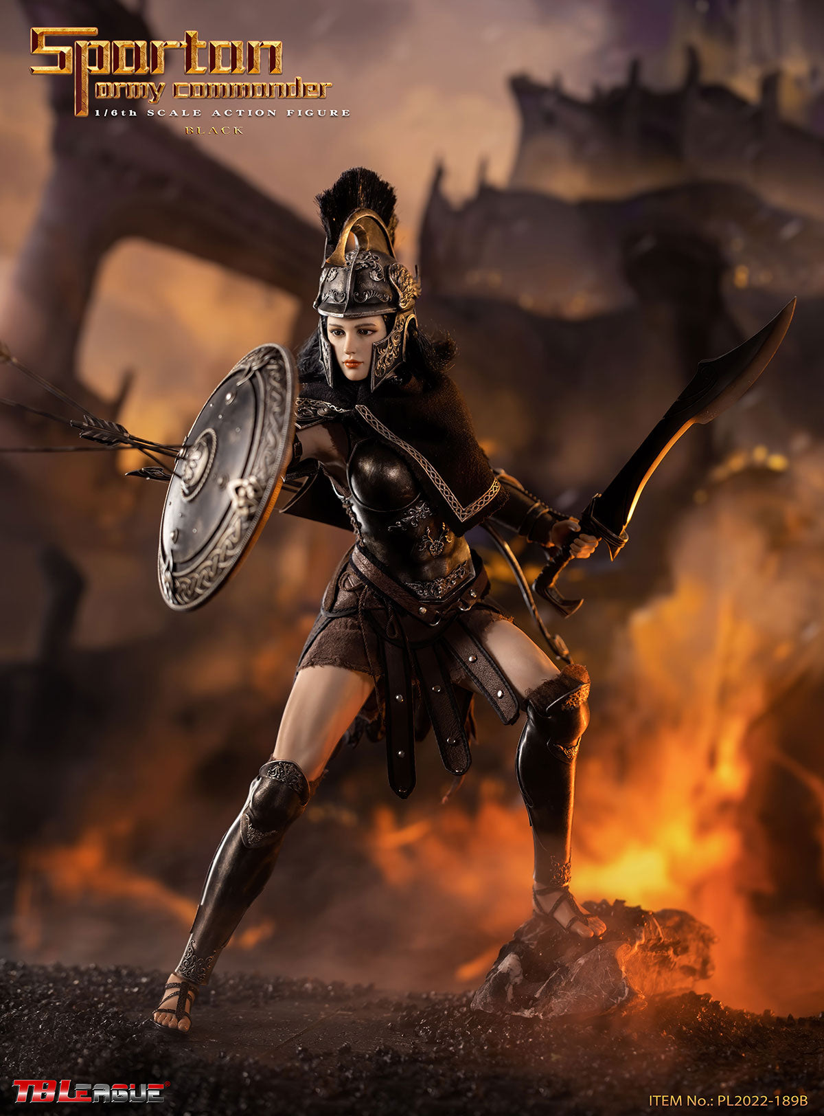 PRE-ORDER Spartan Army Commander: Black 1/6