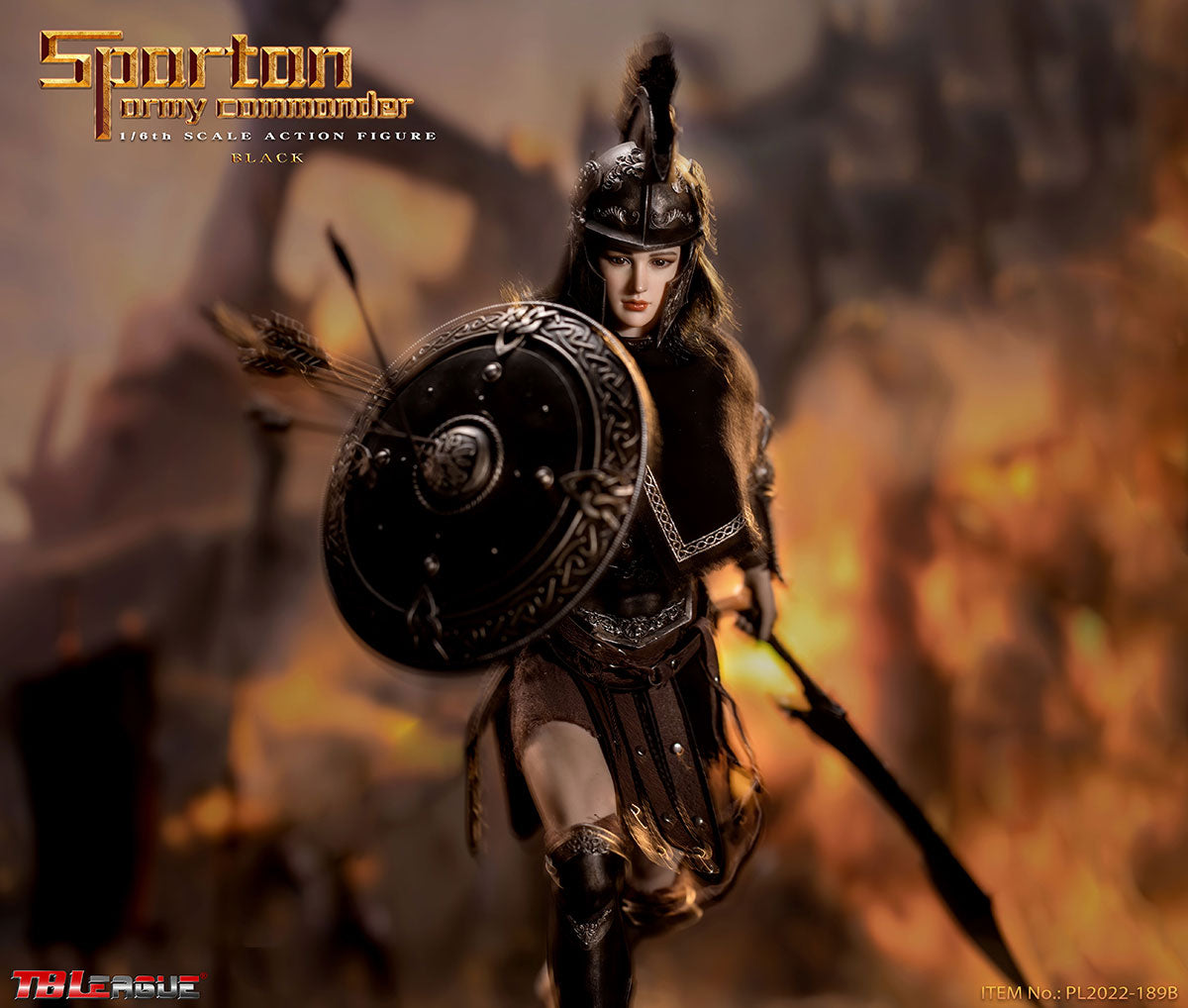 PRE-ORDER Spartan Army Commander: Black 1/6