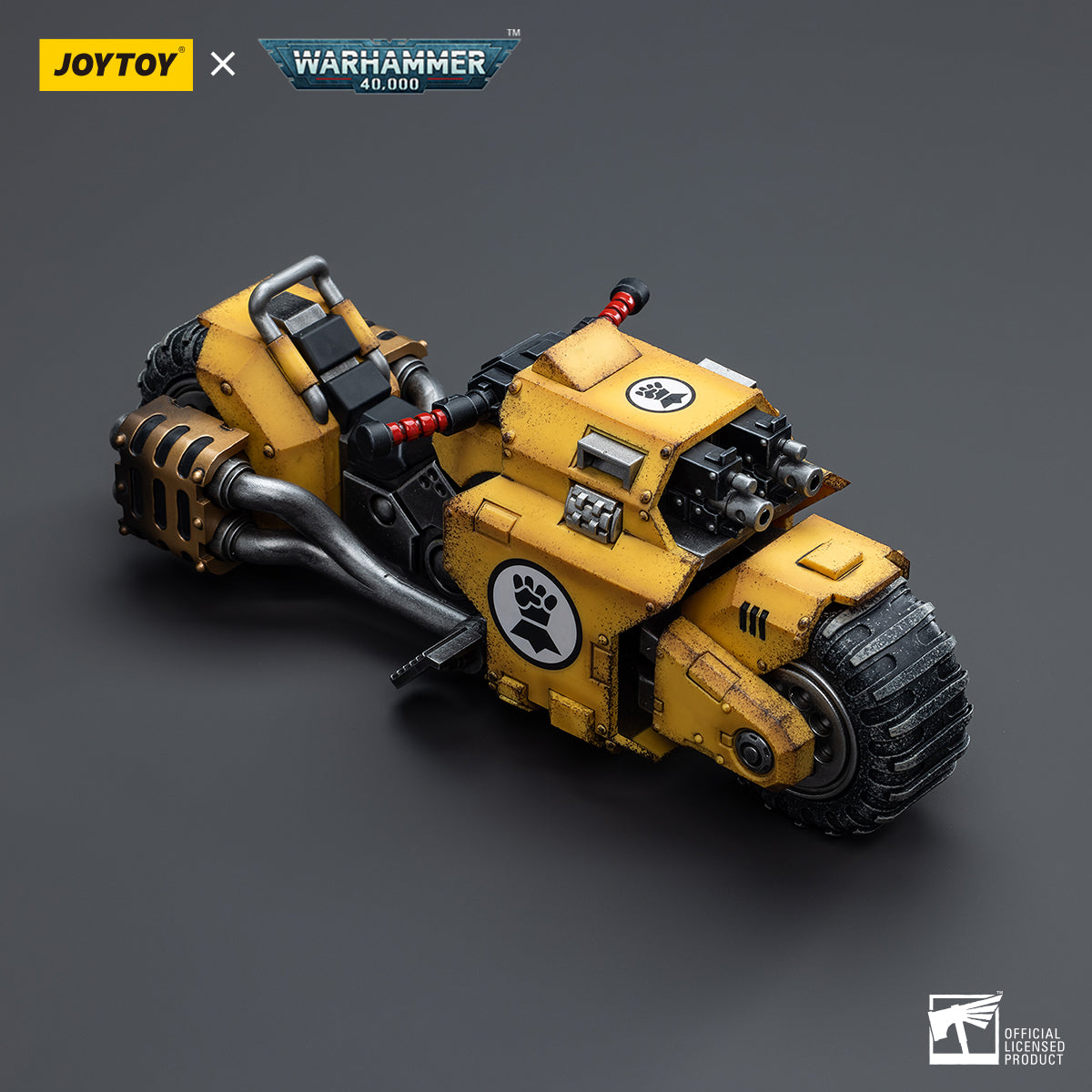 PRE-ORDER Warhammer 40k - Imperial Fists - Raider-pattern Combat Bike 1/18