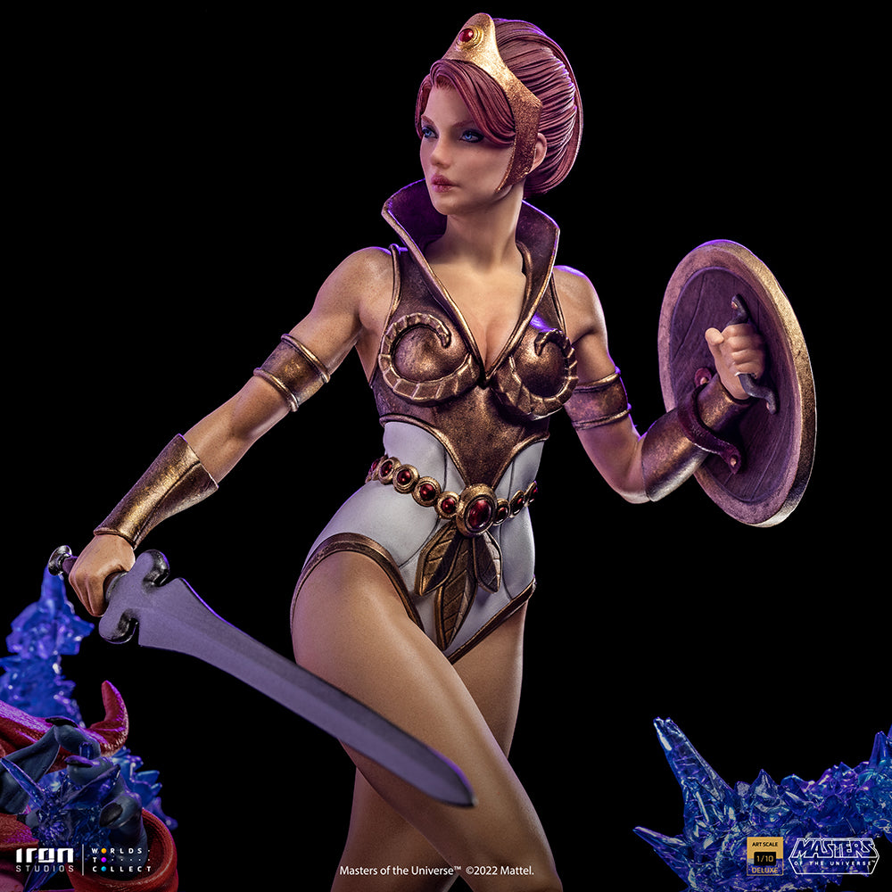 PRE-ORDER Masters of the Universe - Teela and Orko Deluxe Art Scale 1/10