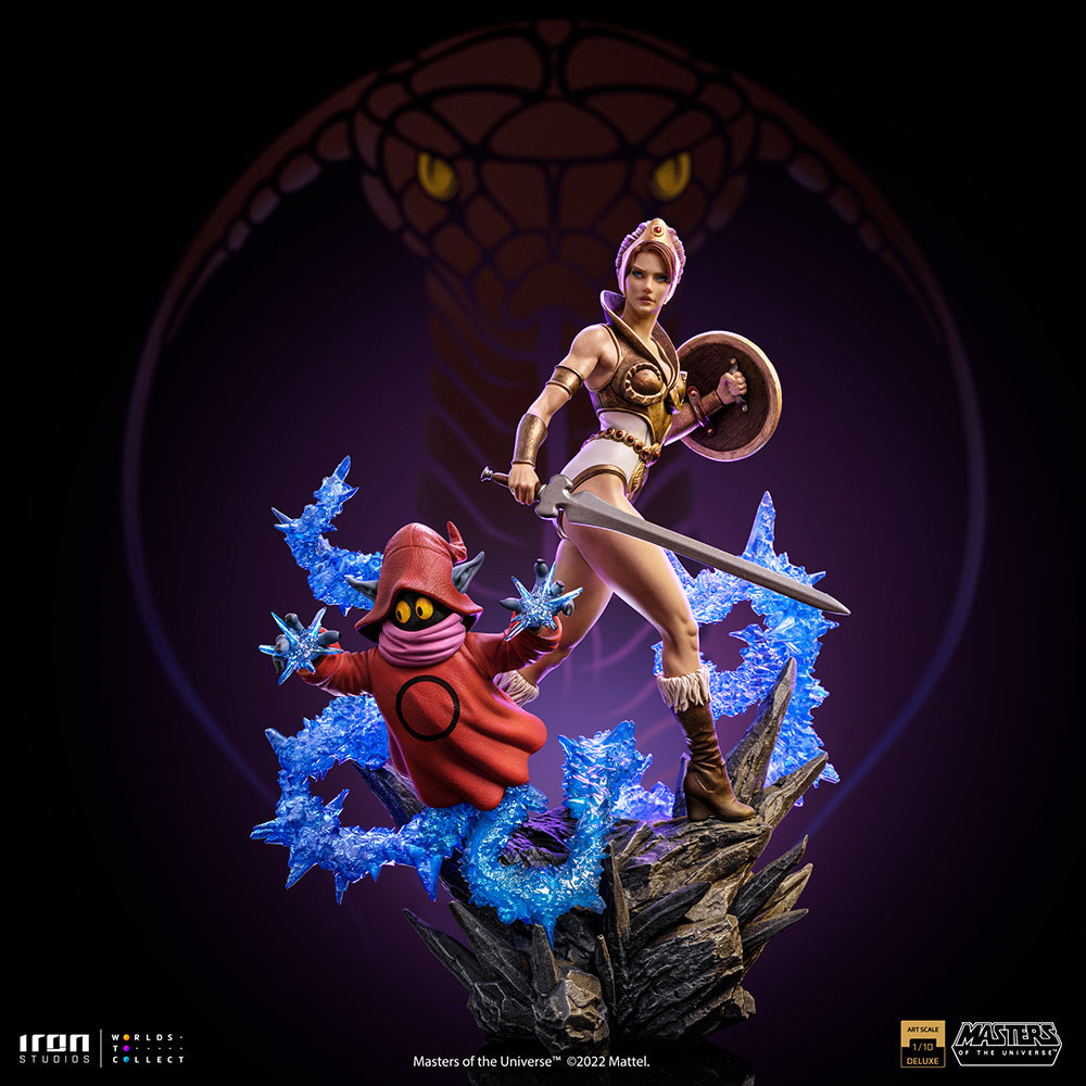 PRE-ORDER Masters of the Universe - Teela and Orko Deluxe Art Scale 1/10