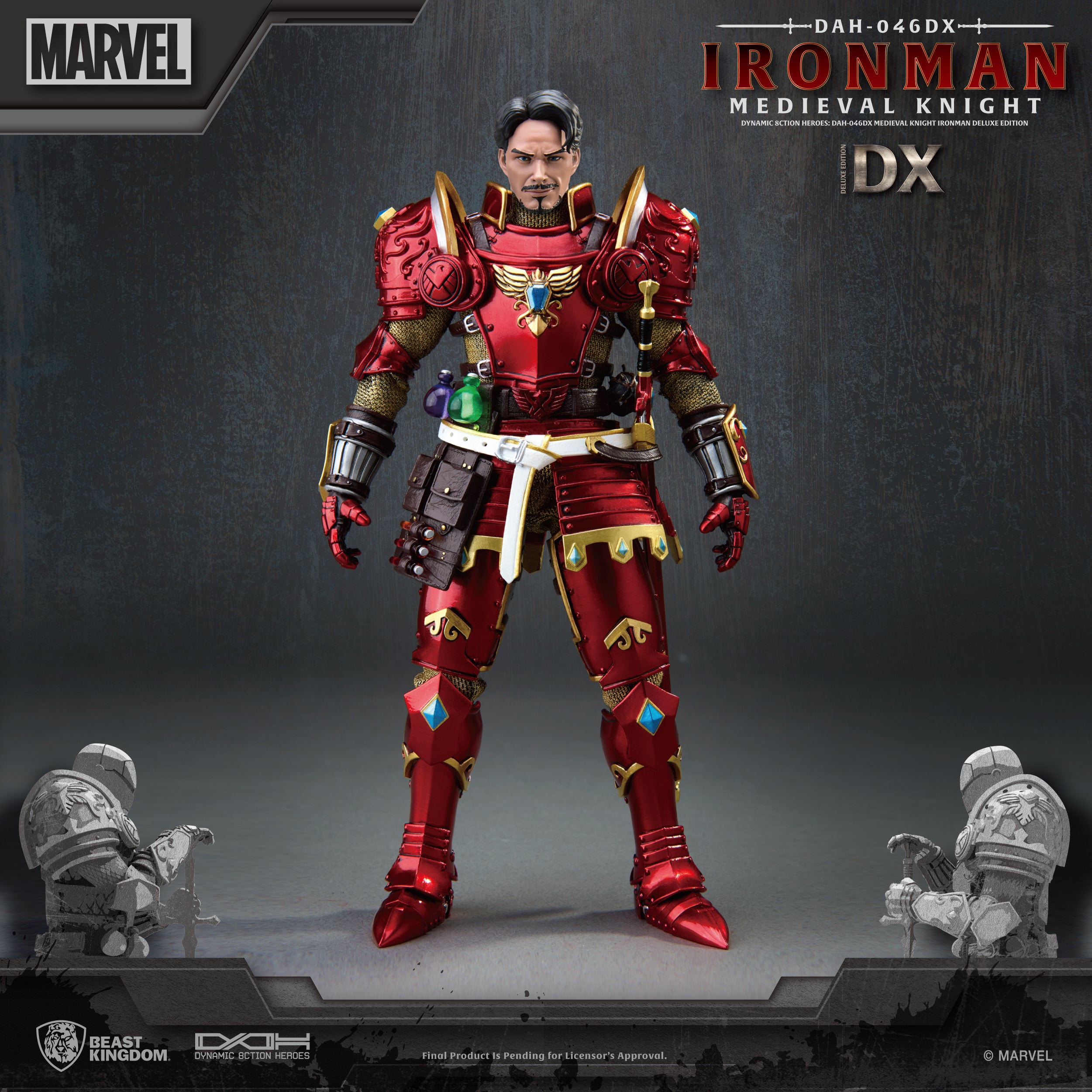 PRE-ORDER Dynamic 8action Heroes - Medieval Knight Iron Man: Deluxe