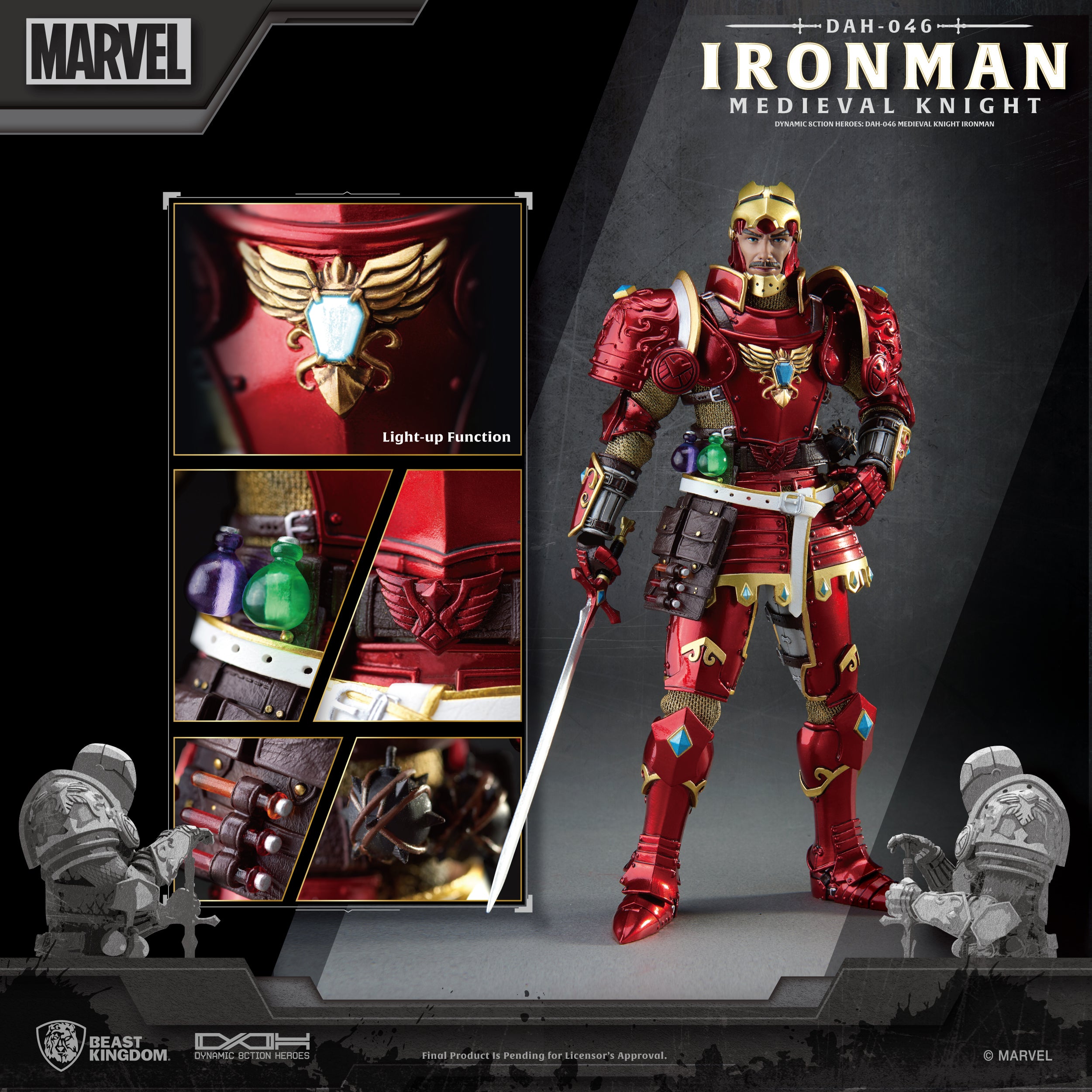 PRE-ORDER Dynamic 8action Heroes - Medieval Knight Iron Man
