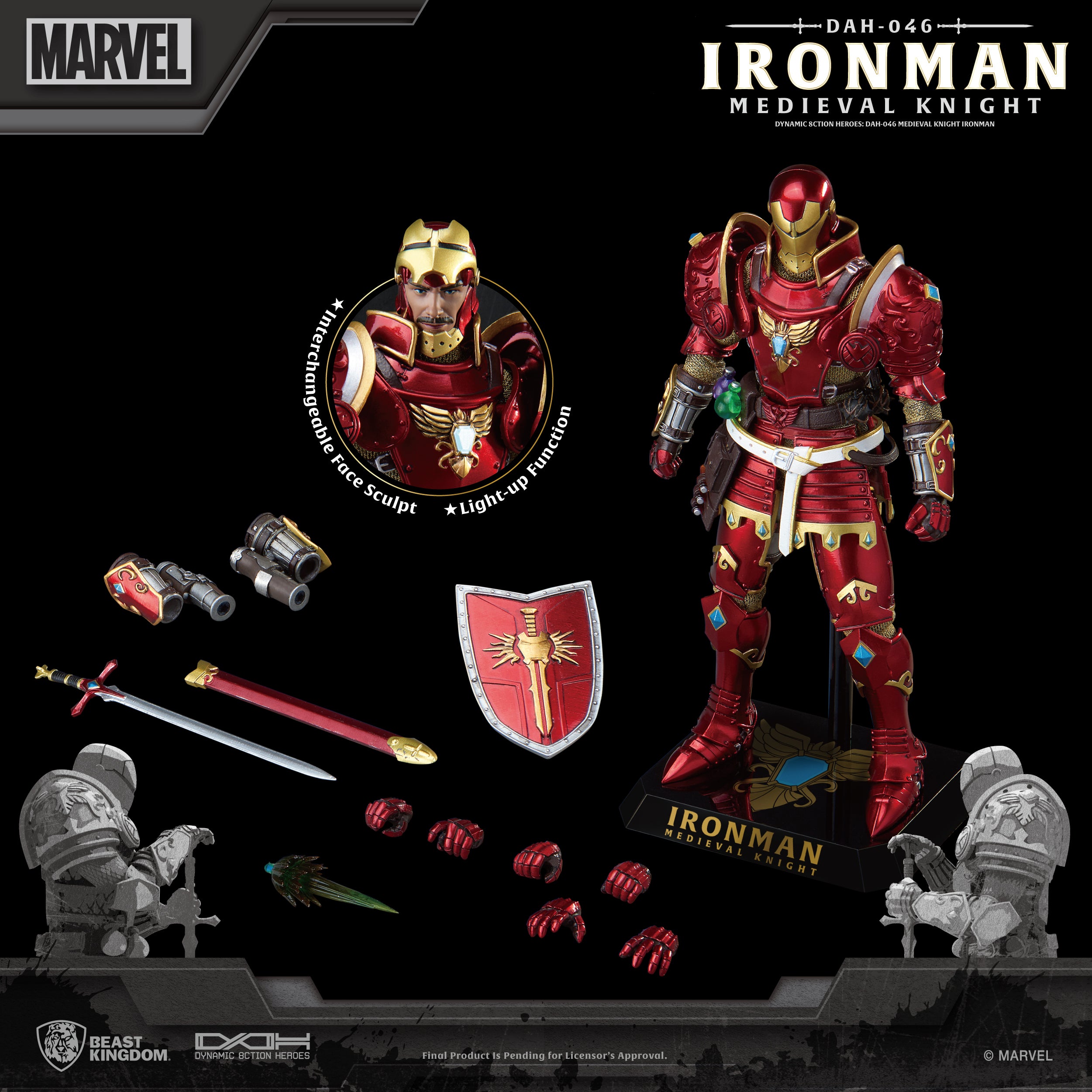 PRE-ORDER Dynamic 8action Heroes - Medieval Knight Iron Man