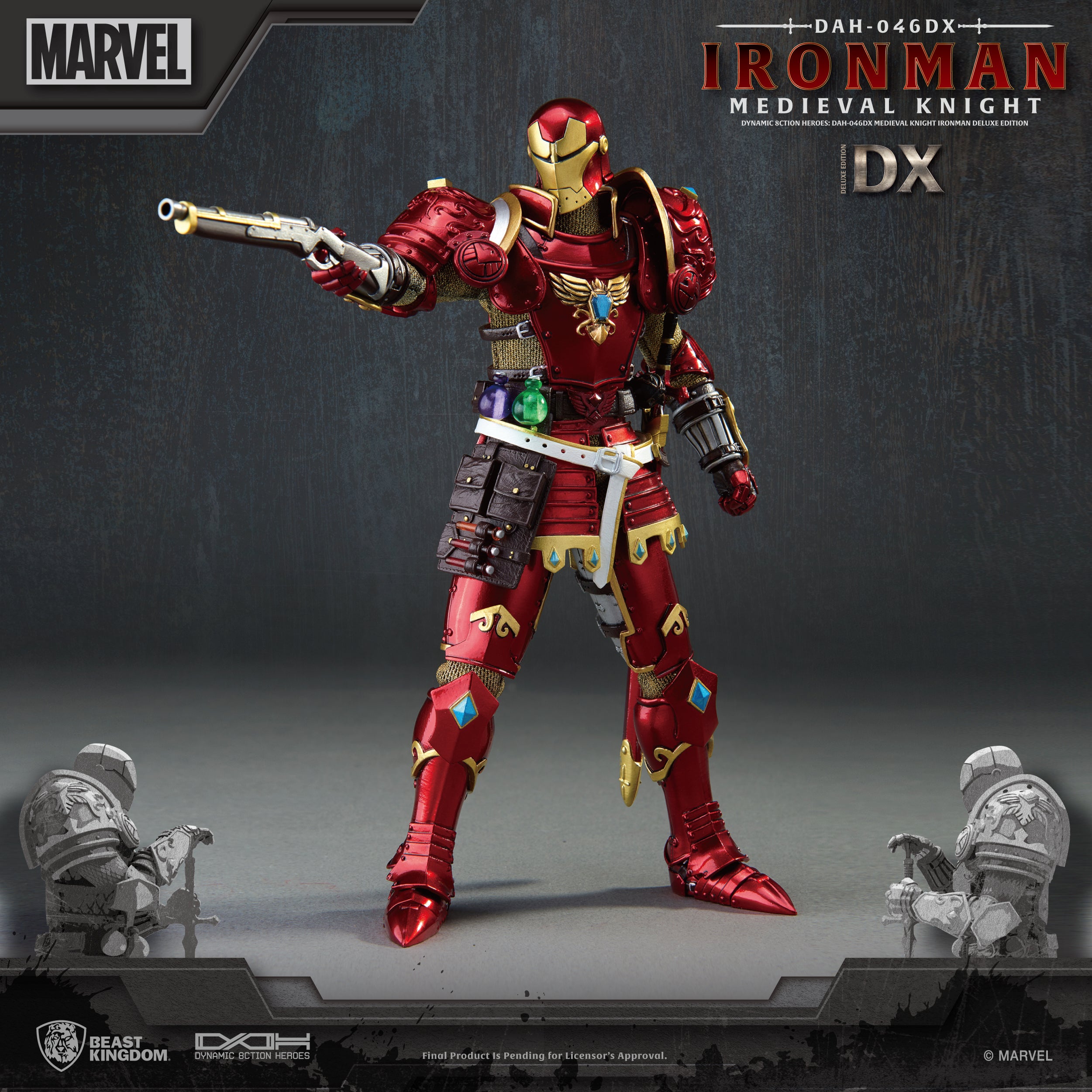 PRE-ORDER Dynamic 8action Heroes - Medieval Knight Iron Man: Deluxe