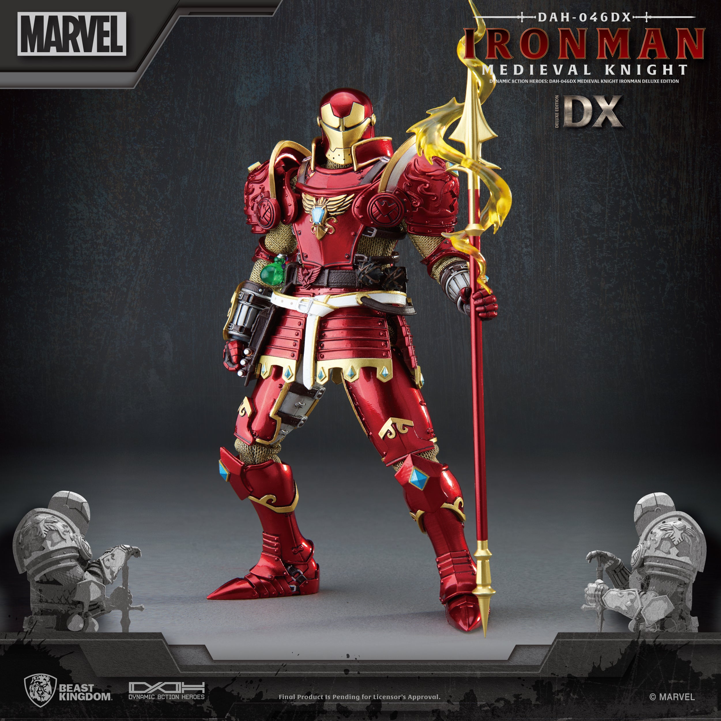 PRE-ORDER Dynamic 8action Heroes - Medieval Knight Iron Man: Deluxe