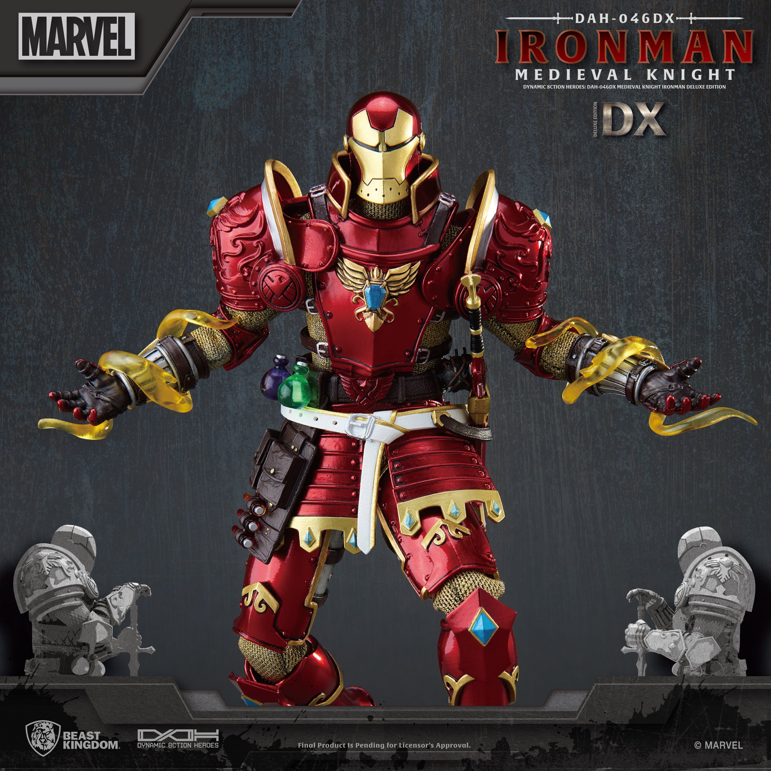 PRE-ORDER Dynamic 8action Heroes - Medieval Knight Iron Man: Deluxe