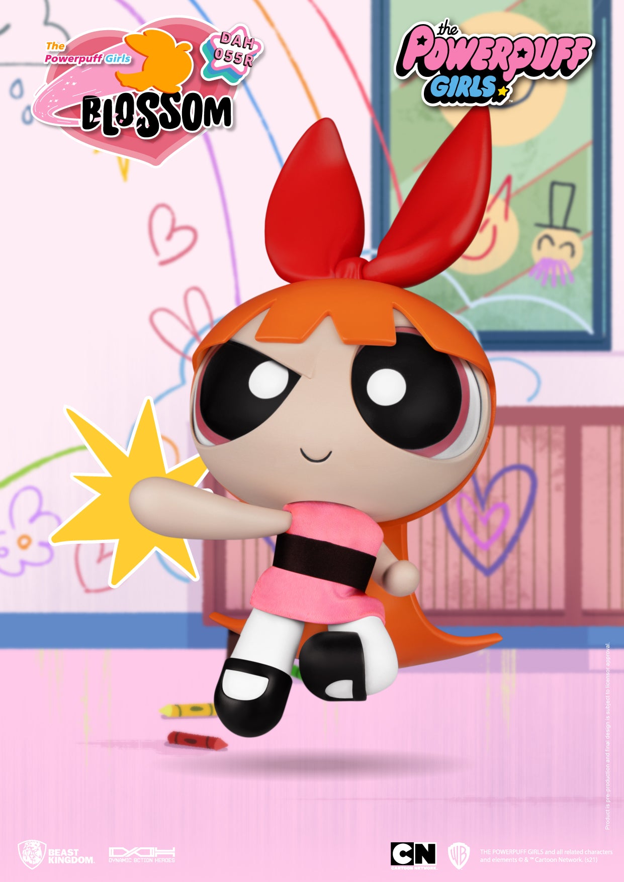 PRE-ORDER Dynamic 8action Heroes - Powerpuff Girls - Blossom