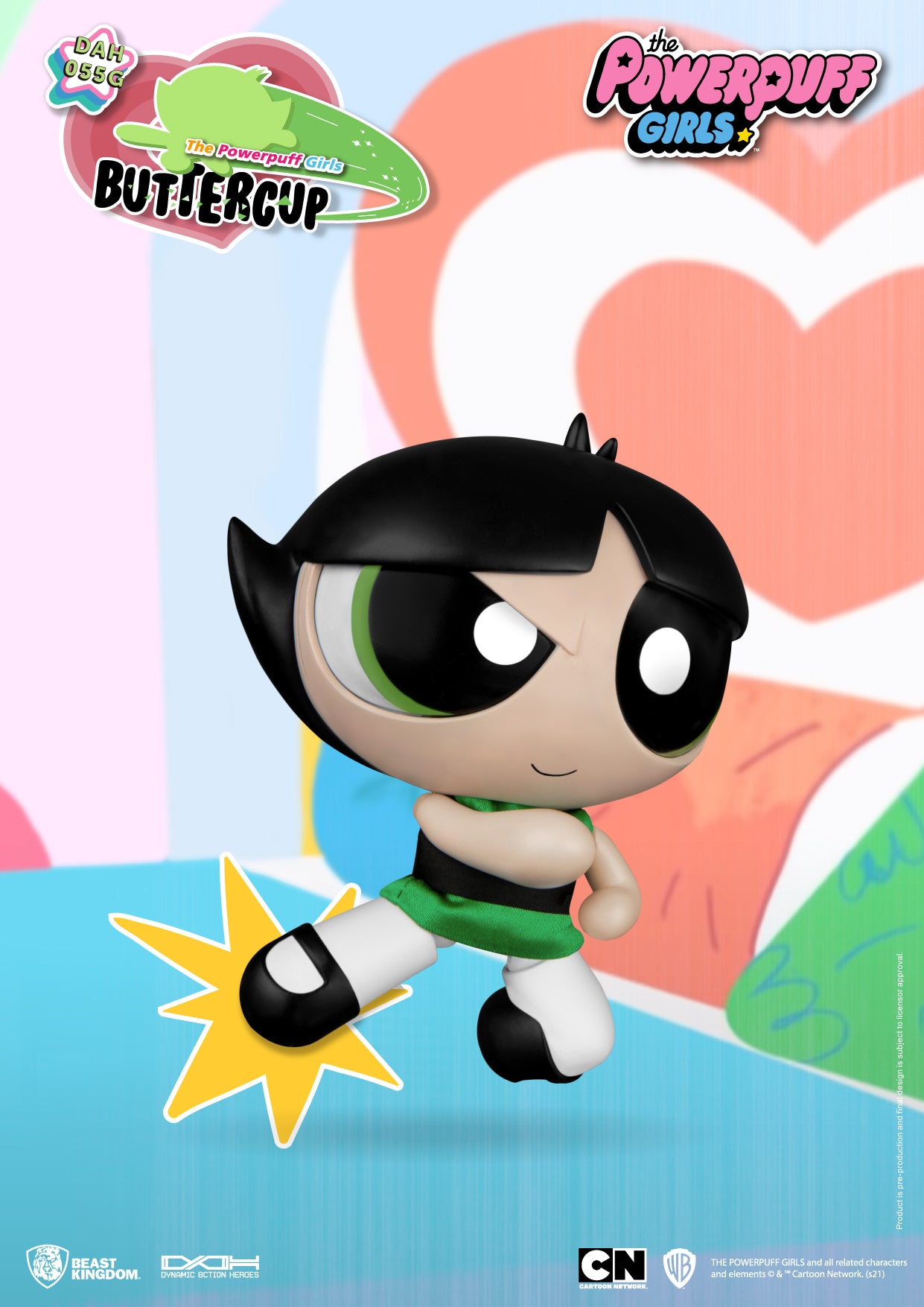 PRE-ORDER Dynamic 8action Heroes - Powerpuff Girls - Buttercup