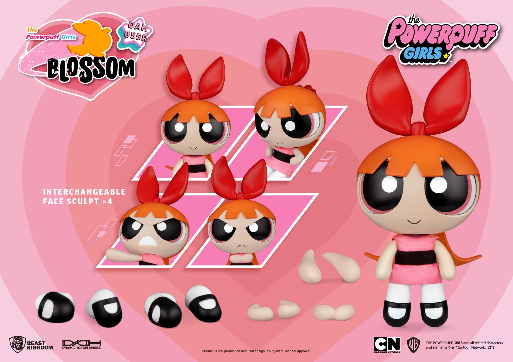 PRE-ORDER Dynamic 8action Heroes - Powerpuff Girls - Blossom