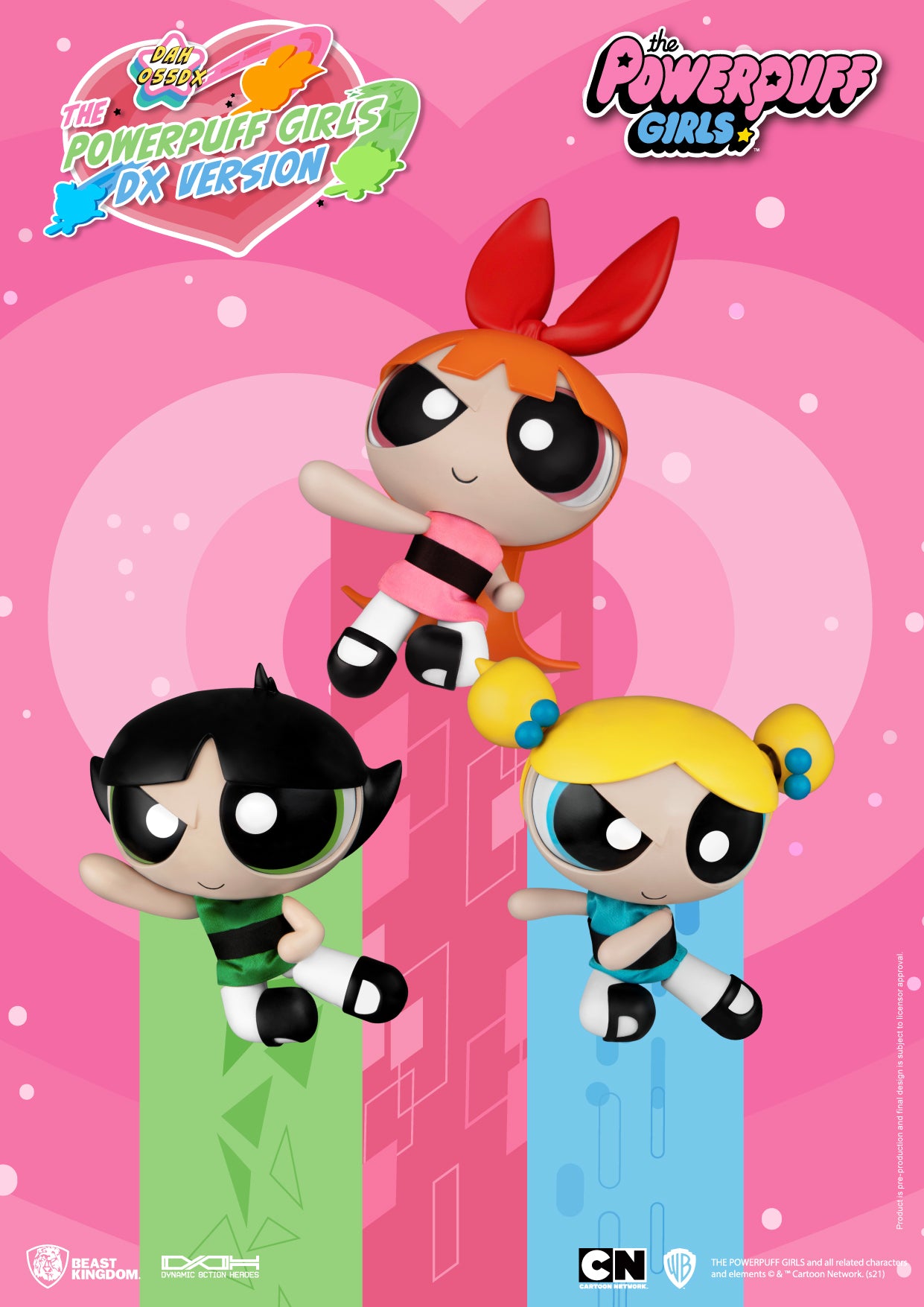 PRE-ORDER Dynamic 8action Heroes - Powerpuff Girls DX Set