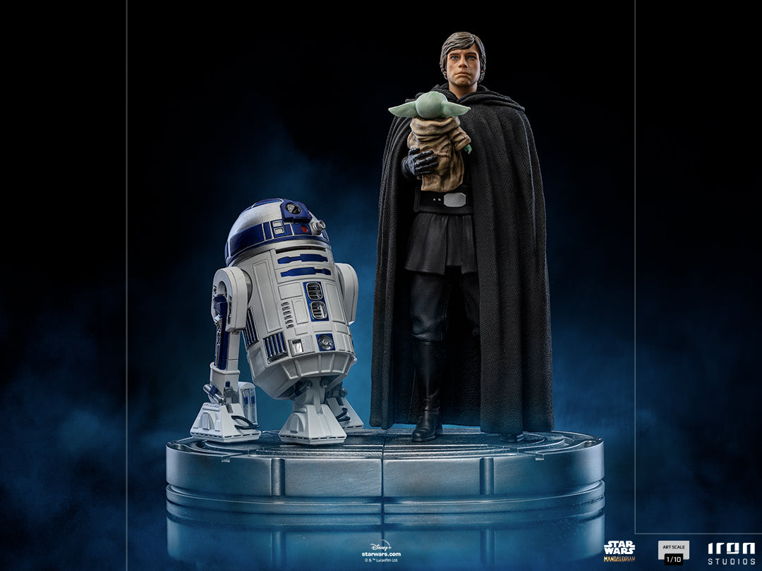 PRE-ORDER Star Wars: The Mandalorian - Luke Skywalker and Grogu Art Scale 1/10