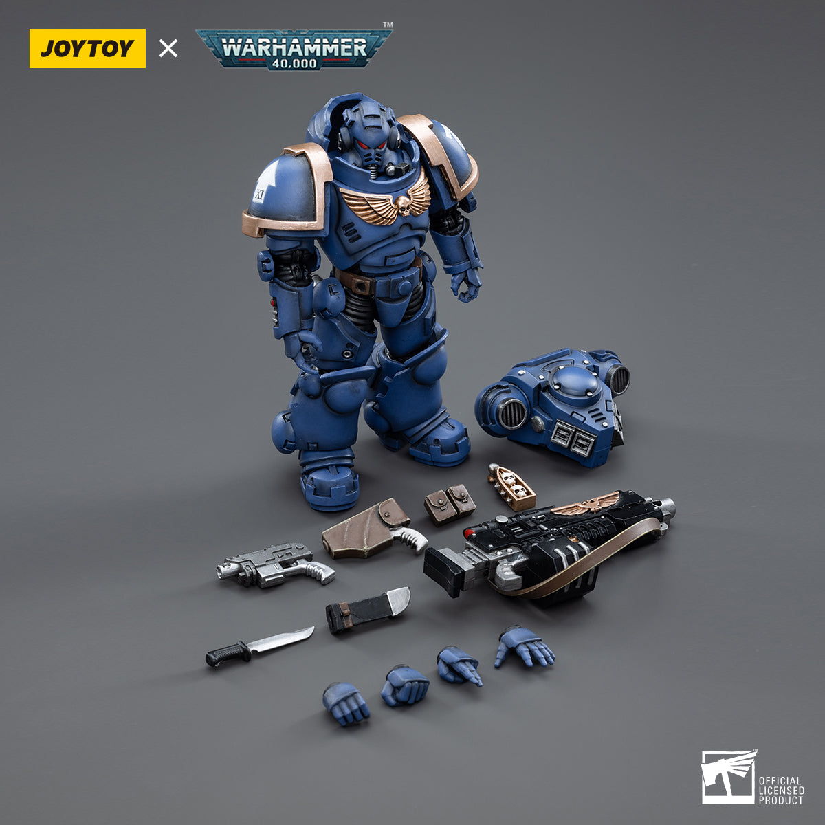 PRE-ORDER Warhammer 40K - Ultramarines - Heavy Intercessor Helvin Gure 1/18