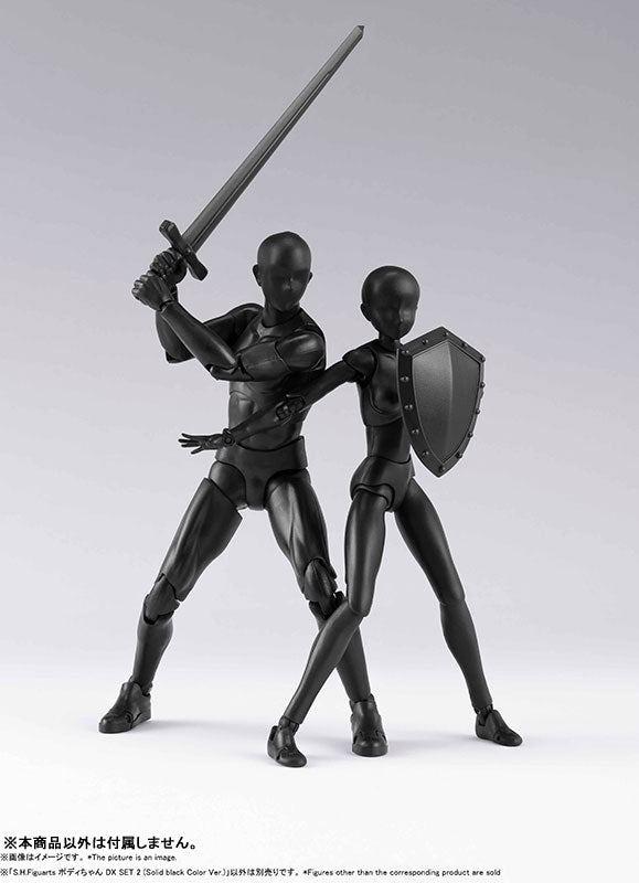IN-STOCK Bandai - S.H. Figuarts - BODY-CHAN DX SET 2: Solid Black Color Ver.