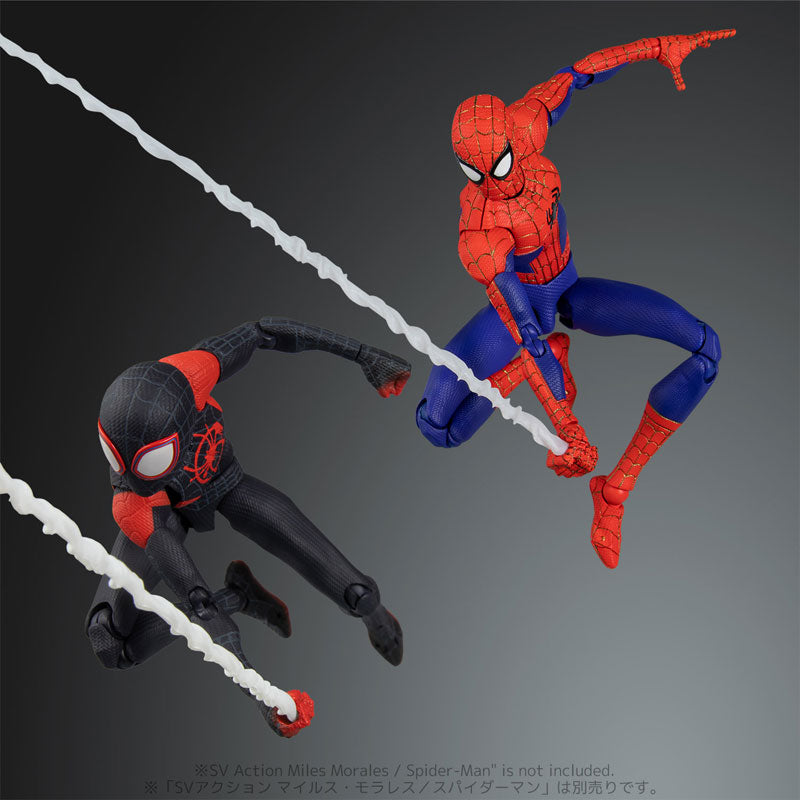 PRE-ORDER SV Action - Spider-Man: Into the Spider-Verse - Peter Parker/Spider-Man: With Statue