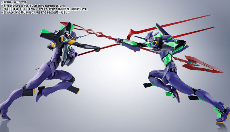 PRE-ORDER Robot Spirits <SIDE EVA> - Rebuild of Evangelion - EVA-01 + Spear of Cassius: Renewal Color Edition