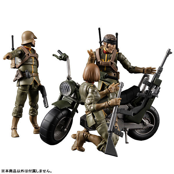 PRE-ORDER G.M.G. - Mobile Suit Gundam - Zeon Army 08 V-SP Normal Soldier & Zeon Army Soldier Motorcycle