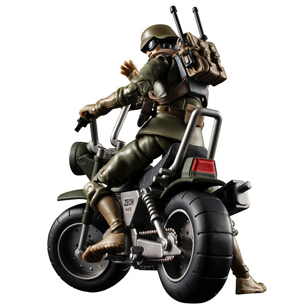PRE-ORDER G.M.G. - Mobile Suit Gundam - Zeon Army 08 V-SP Normal Soldier & Zeon Army Soldier Motorcycle