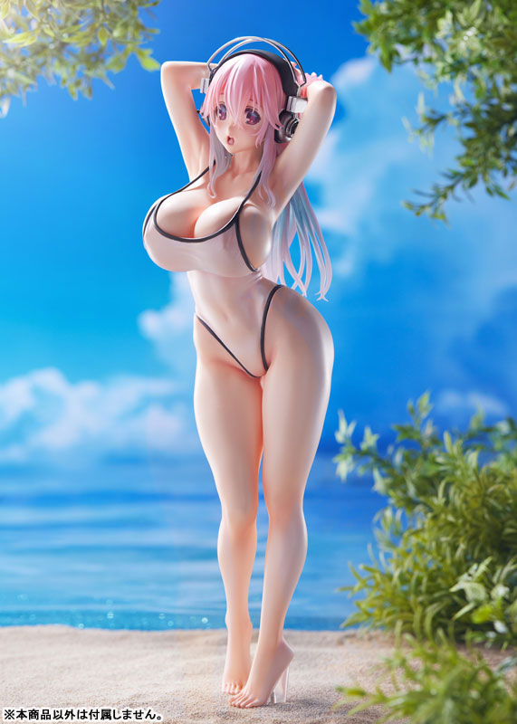 PRE-ORDER DreamTech - Super Sonico: White Swimsuit Style 1/7