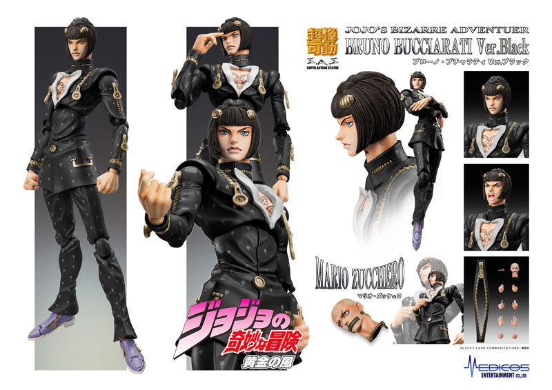 PRE-ORDER Super Action Statue - Jojo's Bizarre Adventure: Golden Wind - Bruno Bucciarati: Black Ver. [2nd Release]