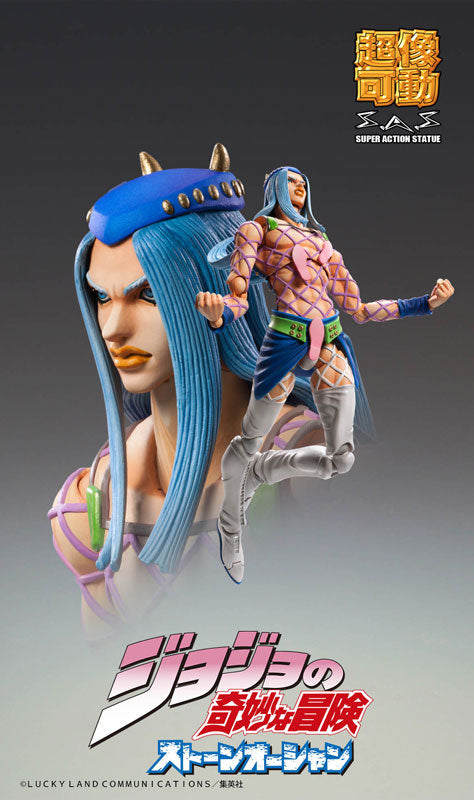 PRE-ORDER Super Action Statue #69 - Jojo's Bizarre Adventure: Stone Ocean - Narciso Anasui [2nd Release]