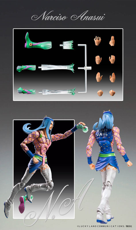 PRE-ORDER Super Action Statue #69 - Jojo's Bizarre Adventure: Stone Ocean - Narciso Anasui [2nd Release]