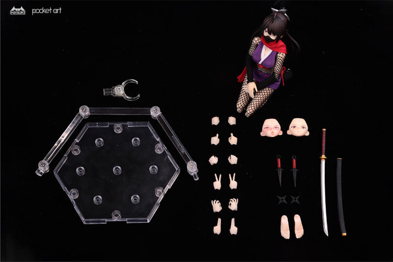 PRE-ORDER pocket art Series PA002 - Female Ninja Hagi 1/12