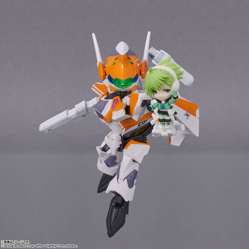 PRE-ORDER TINY SESSION - Macross Delta - VF-31E Siegfried (Chuck Mustang Custom) with Reina Prowler