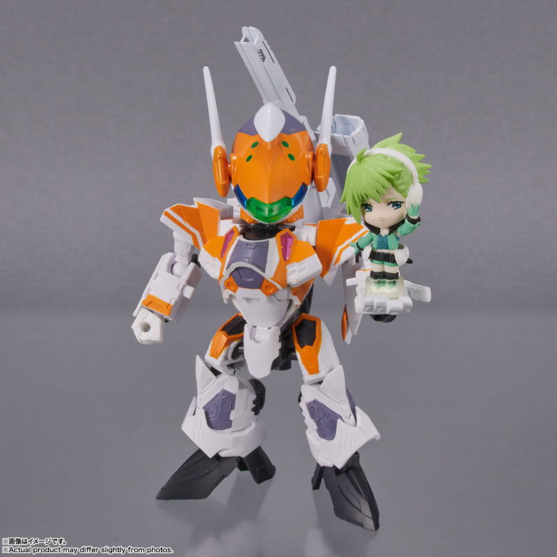 PRE-ORDER TINY SESSION - Macross Delta - VF-31E Siegfried (Chuck Mustang Custom) with Reina Prowler