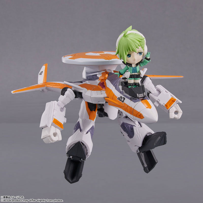 PRE-ORDER TINY SESSION - Macross Delta - VF-31E Siegfried (Chuck Mustang Custom) with Reina Prowler
