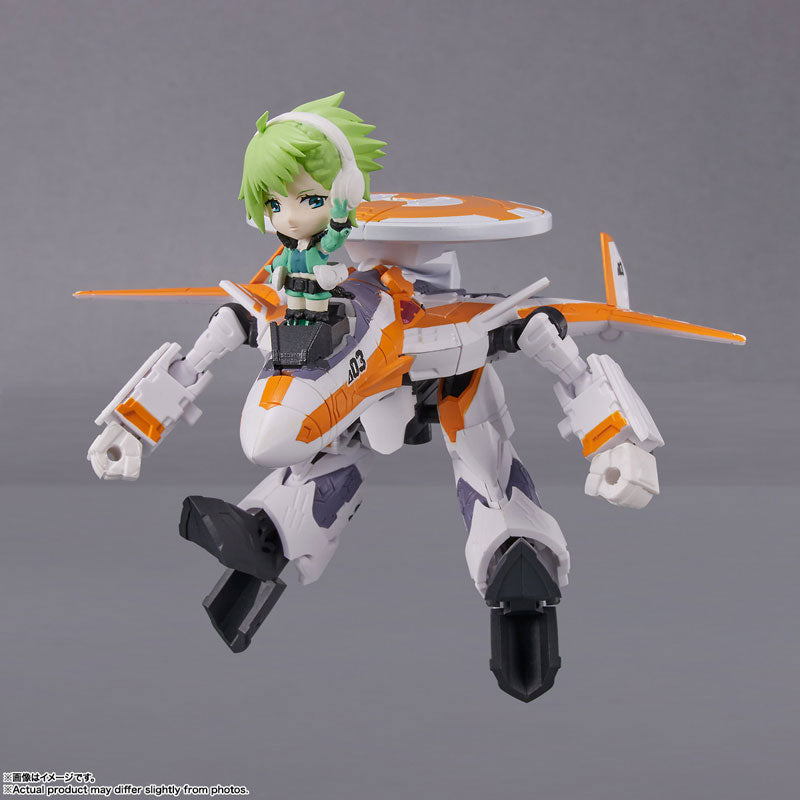 PRE-ORDER TINY SESSION - Macross Delta - VF-31E Siegfried (Chuck Mustang Custom) with Reina Prowler