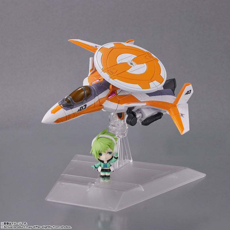 PRE-ORDER TINY SESSION - Macross Delta - VF-31E Siegfried (Chuck Mustang Custom) with Reina Prowler