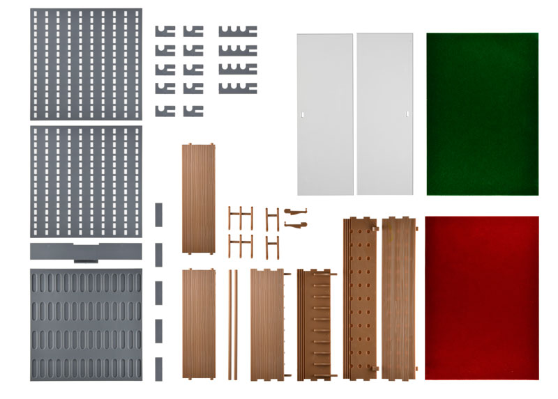PRE-ORDER Little Armory - LD042 - Gun Rack F - Classical Gun Rack 1/12