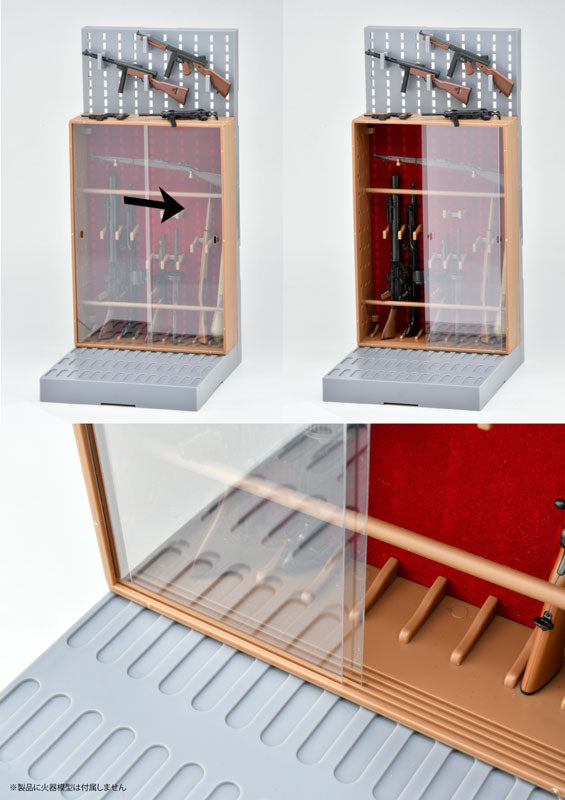 PRE-ORDER Little Armory - LD042 - Gun Rack F - Classical Gun Rack 1/12
