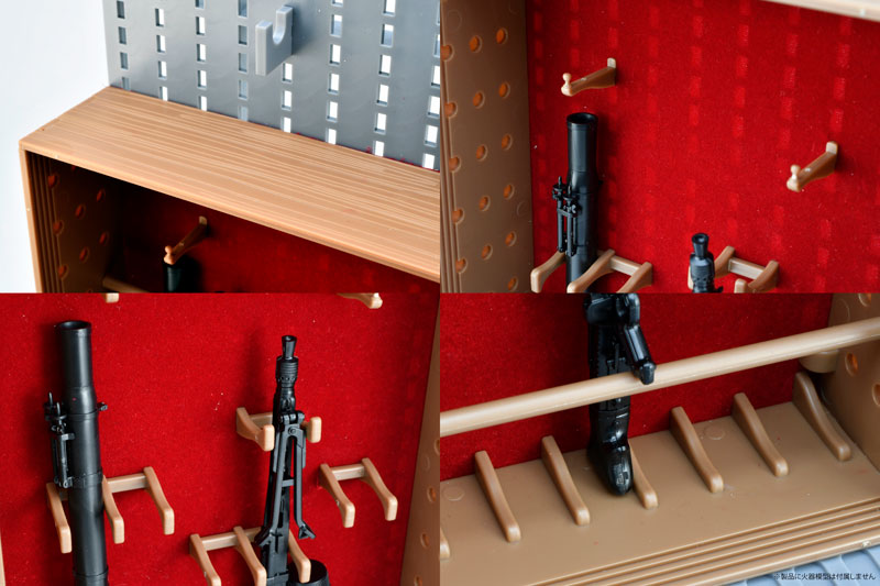 Ho Scale Gun Racks PRE-ORDER Little Armory - LD042 - Gun Rack F - Classical Gun Rack 1/12