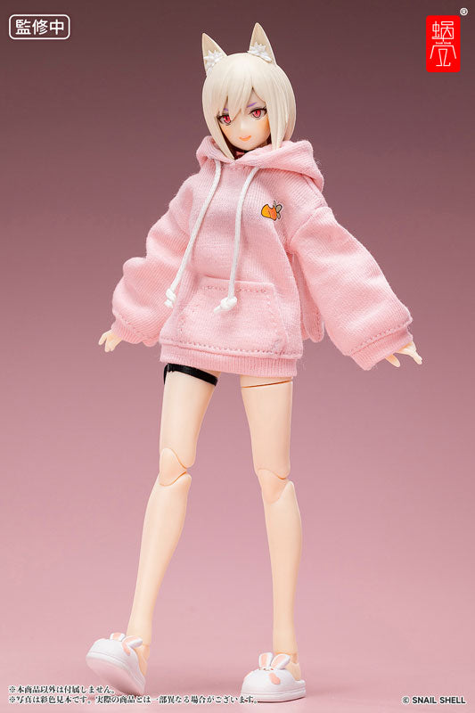 SPECIAL ORDER G.N.PROJECT - Option Costume Bunny Ear Hoodie (Pink) and Bunny Slippers (White) [JP]