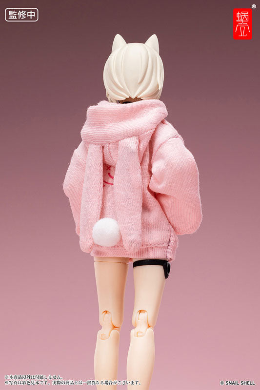 SPECIAL ORDER G.N.PROJECT - Option Costume Bunny Ear Hoodie (Pink) and Bunny Slippers (White) [JP]