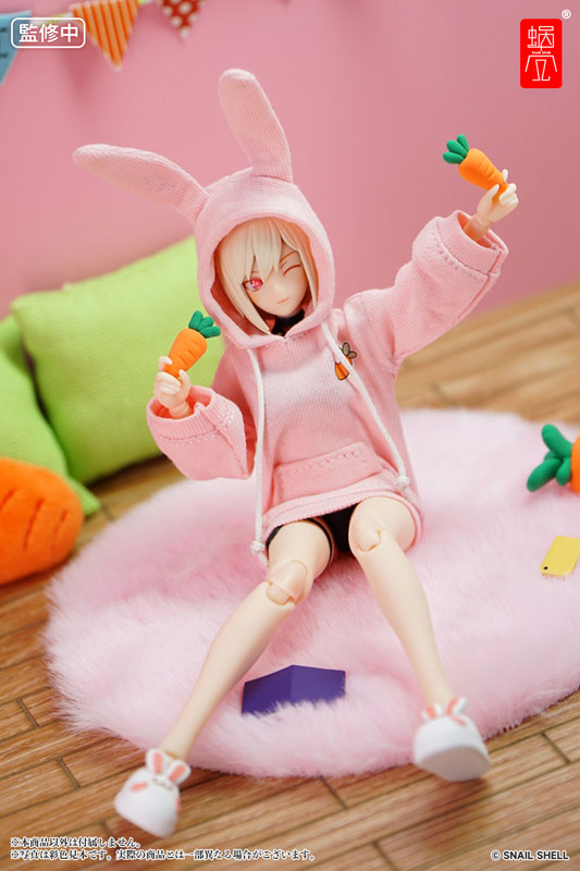 SPECIAL ORDER G.N.PROJECT - Option Costume Bunny Ear Hoodie (Pink) and Bunny Slippers (White) [JP]