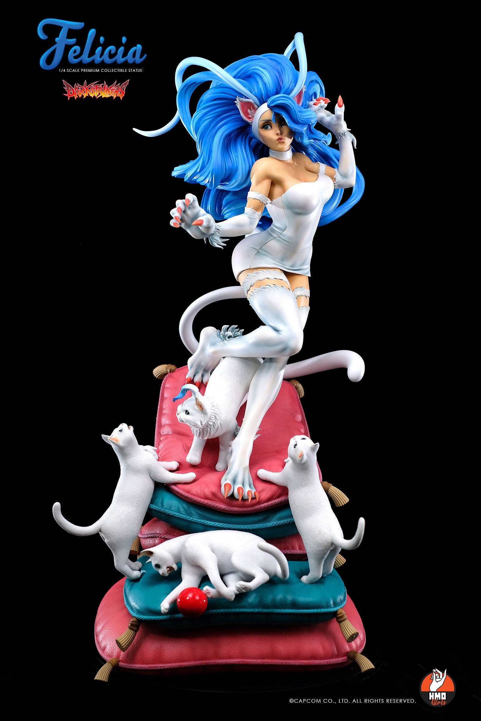 PRE-ORDER Darkstalkers - Felicia: White Ver. 1/4