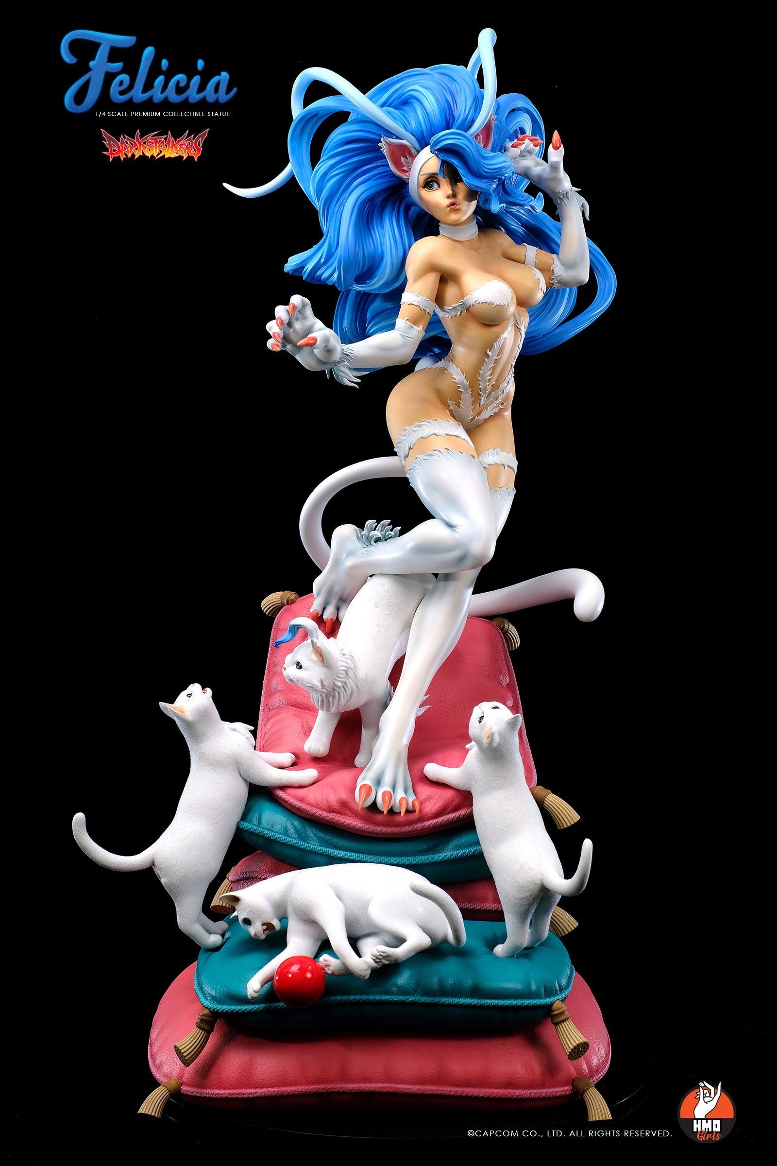 PRE-ORDER Darkstalkers - Felicia: White Ver. 1/4